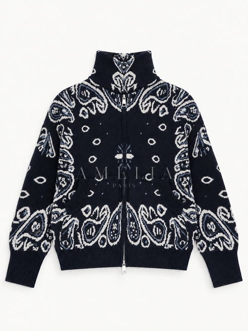 Gilet épais a imprimé bandana